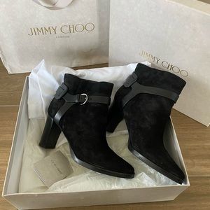 Jimmy Choo Black Hose 80 Ankle Boot